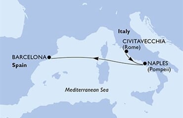 MSC Fantasia - Itálie, Španělsko (z Civitavecchie)
