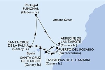 MSC Fantasia - Španělsko, Portugalsko (Santa Cruz de Tenerife)