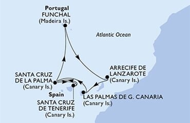 MSC Fantasia - Portugalsko, Španělsko (Funchal)