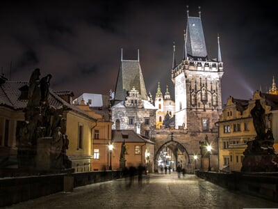 prague, czech republic, city, river, roost, architecture, apple juice, charles bridge, czechia, history, way, capital, unesco, winter, old town, night, dark, monuments