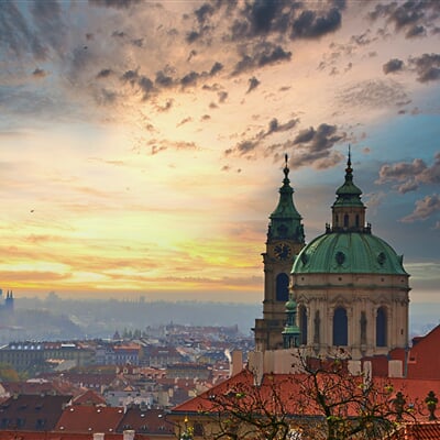prague, heaven, czech republic, clouds