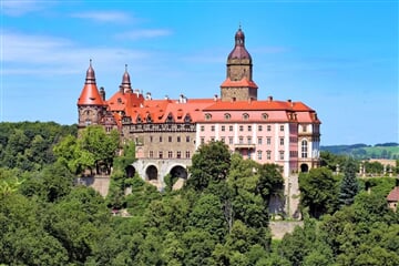 Dolní Slezsko - Zámek Książ: Zahrady světel a Walbrzych