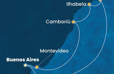 Costa Favolosa - Argentina, Uruguay, Brazílie (Buenos Aires)