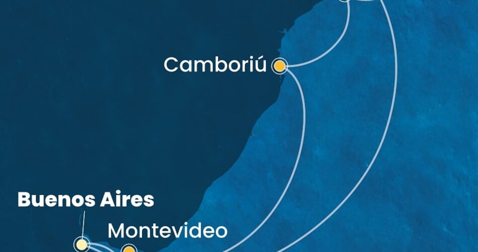 Trasa plavby CFA-BUE09A08