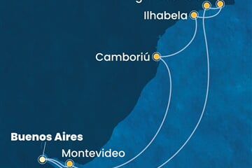 Costa Favolosa - Argentina, Uruguay, Brazílie (Buenos Aires)