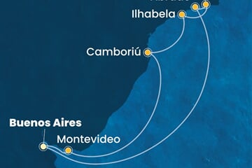 Costa Favolosa - Argentina, Uruguay, Brazílie ()