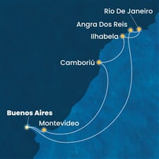 Costa Favolosa - Argentina, Uruguay, Brazílie (Buenos Aires)