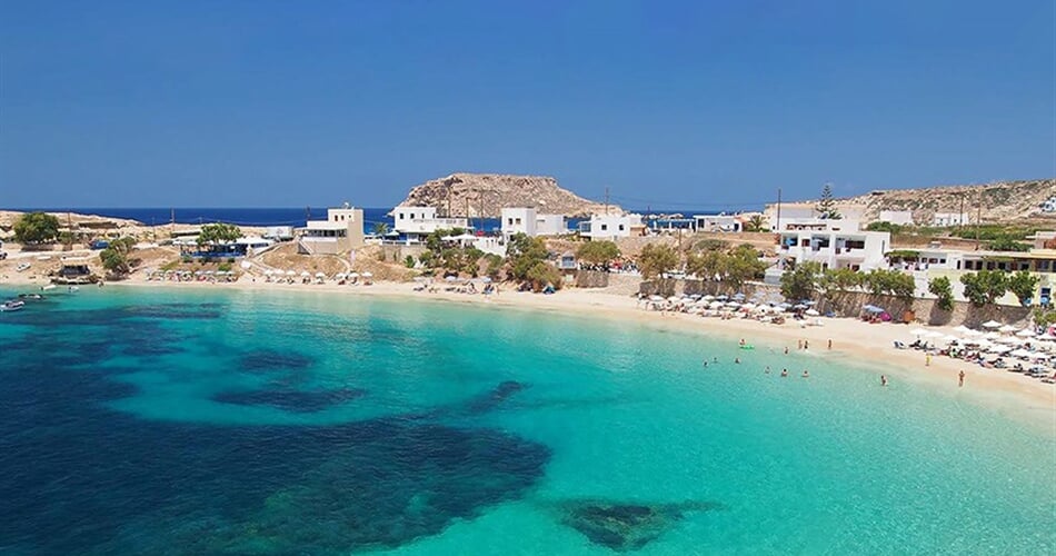 Studia Sunset - Karpathos: fotografie vybavení exteriérů a interiérů ubytování.