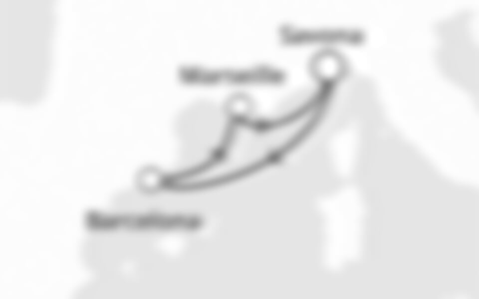 Costa Fortuna - Itálie, Španělsko, Francie (ze Savony)