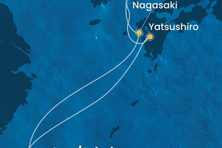 Costa Serena - Japonsko, Jižní Korea