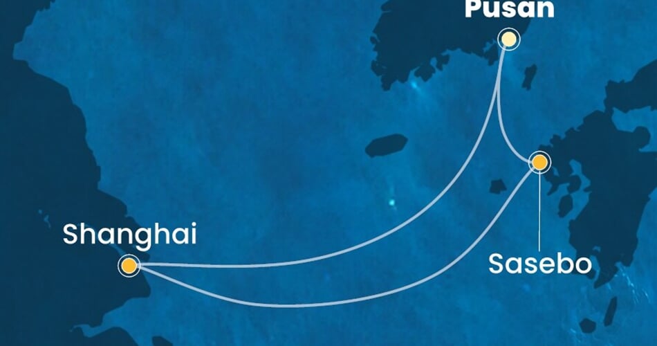 Trasa plavby CSE-PUS05A0I