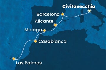 Costa Pacifica - Itálie, Španělsko, Maroko (z Civitavecchie)