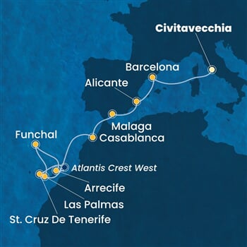 Trasa plavby CPA-CIV11A0K