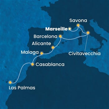 Trasa plavby CPA-MRS09A0A