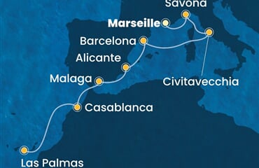 Costa Pacifica - Francie, Itálie, Španělsko, Maroko (z Marseille)