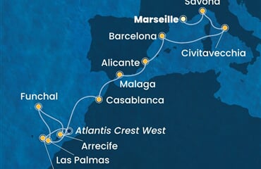 Costa Pacifica - Francie, Itálie, Španělsko, Maroko, Portugalsko (z Marseille)