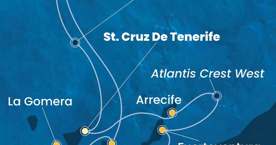 Trasa plavby CPA-TCI07A1U