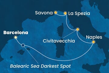 Costa Toscana - Španělsko, Itálie (z Barcelony)