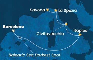 Costa Toscana - Španělsko, Itálie (z Barcelony)