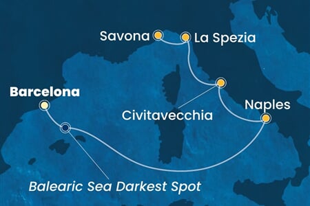Costa Toscana - Španělsko, Itálie (z Barcelony)