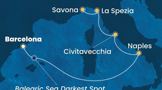 Costa Toscana - Španělsko, Itálie (z Barcelony)
