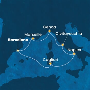 Trasa plavby CTO-BCN07A77