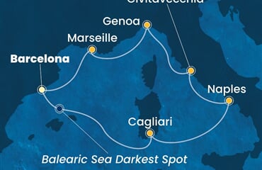 Costa Toscana - Španělsko, Itálie, Francie (z Barcelony)