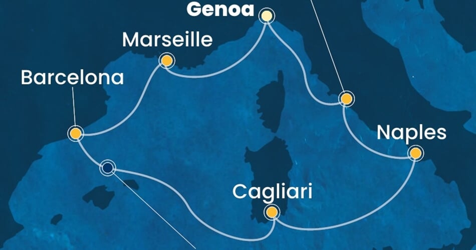 Trasa plavby CTO-GOA07A29