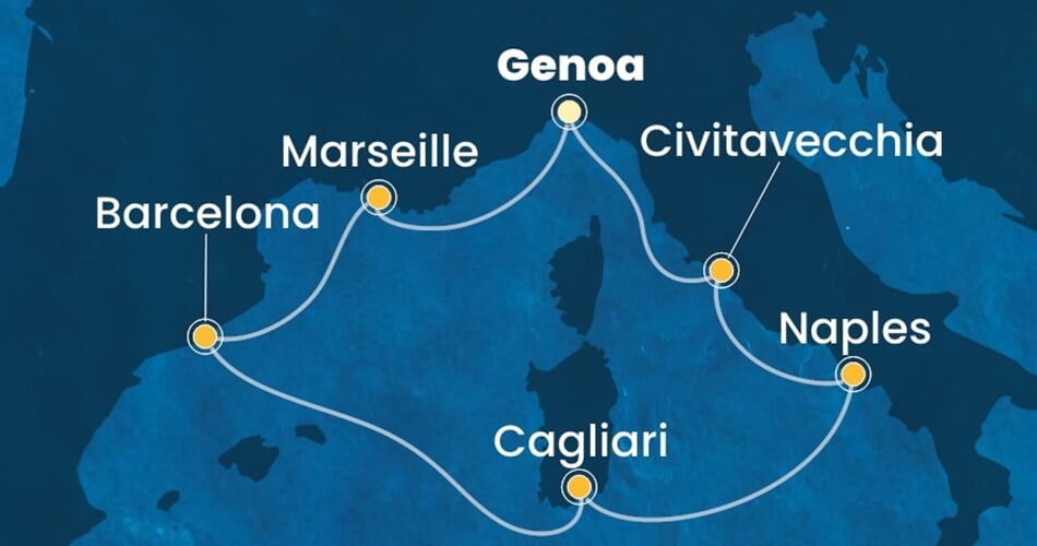 Trasa plavby CTO-GOA07A2B