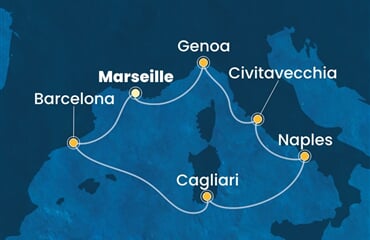 Costa Toscana - Francie, Španělsko, Itálie (z Marseille)