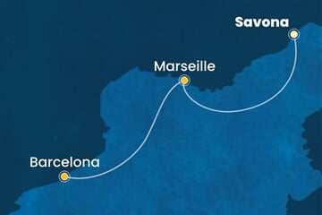 Costa Toscana - Itálie, Francie, Španělsko (ze Savony)