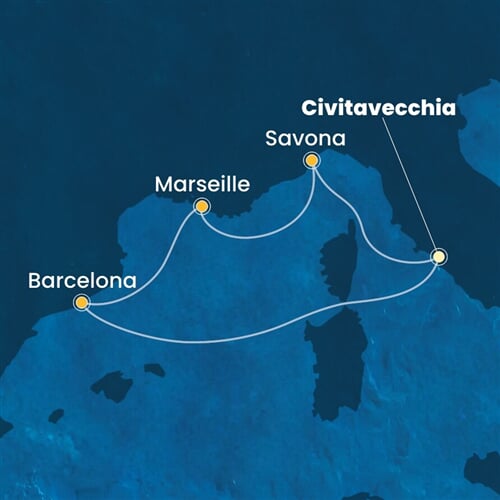 Trasa plavby CPA-CIV05A0Y