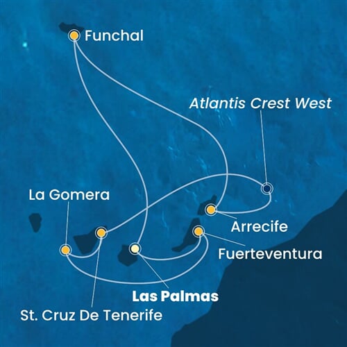 Trasa plavby CPA-LPA07A10
