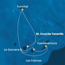 Costa Pacifica - Španělsko, Portugalsko (Santa Cruz de Tenerife)
