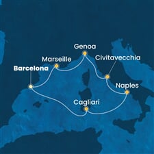 Costa Toscana - Španělsko, Itálie, Francie (z Barcelony)