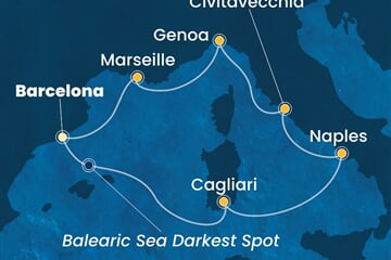 Costa Toscana - Španělsko, Itálie, Francie (z Barcelony)
