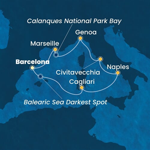 Trasa plavby CTO-BCN07A7A