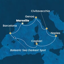Costa Toscana - Francie, Španělsko, Itálie (z Marseille)