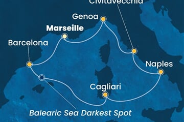 Costa Toscana - Francie, Španělsko, Itálie (z Marseille)