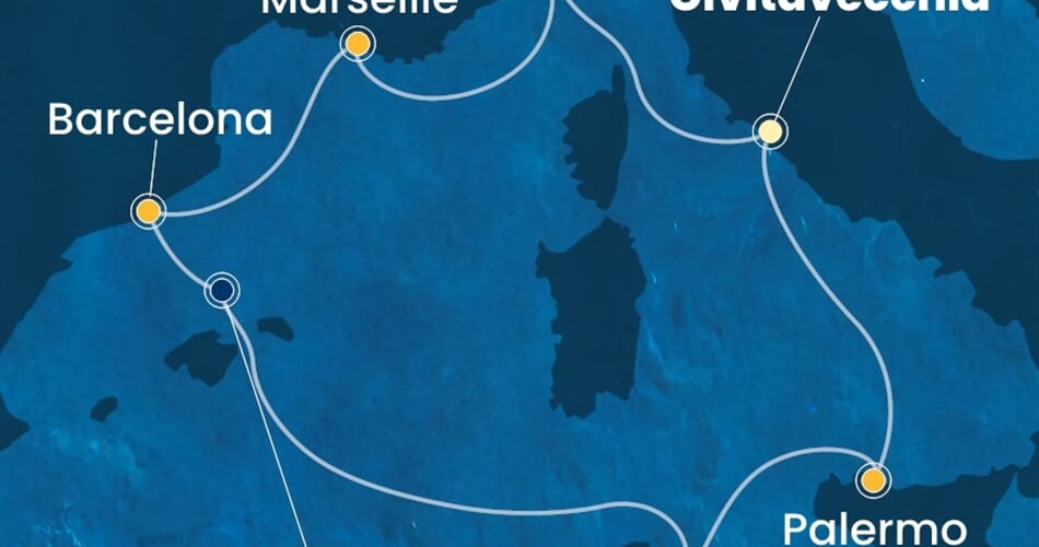 Trasa plavby CSM-CIV07A9D