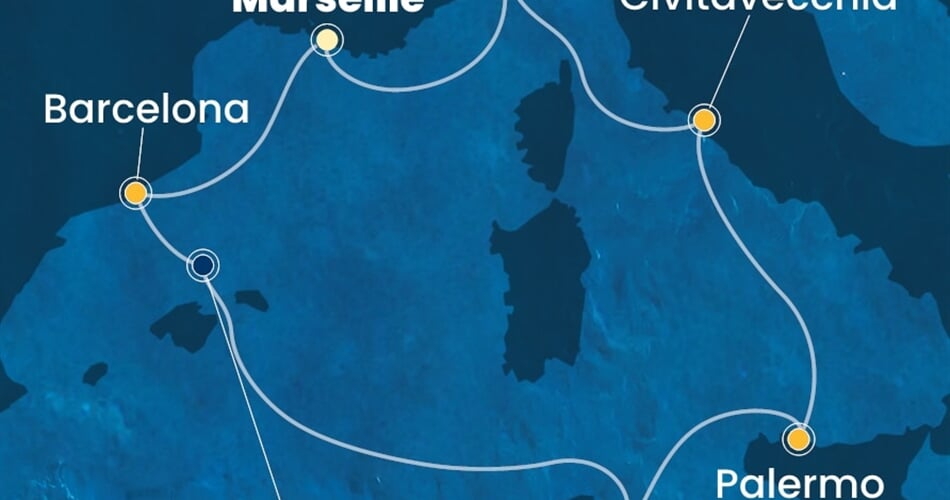 Trasa plavby CSM-MRS07A98