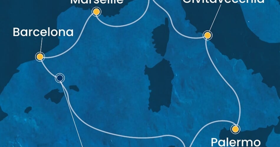 Trasa plavby CSM-SVN07A89