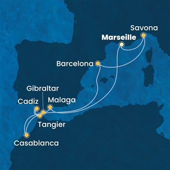 Trasa plavby CFS-MRS10A1J