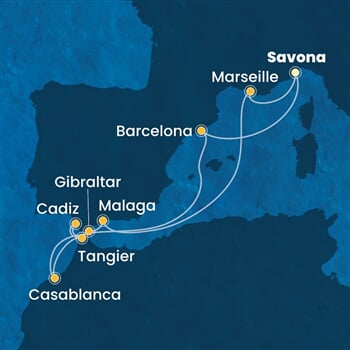 Trasa plavby CFS-SVN10A1M