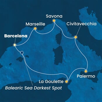 Trasa plavby CSM-BCN07A7B