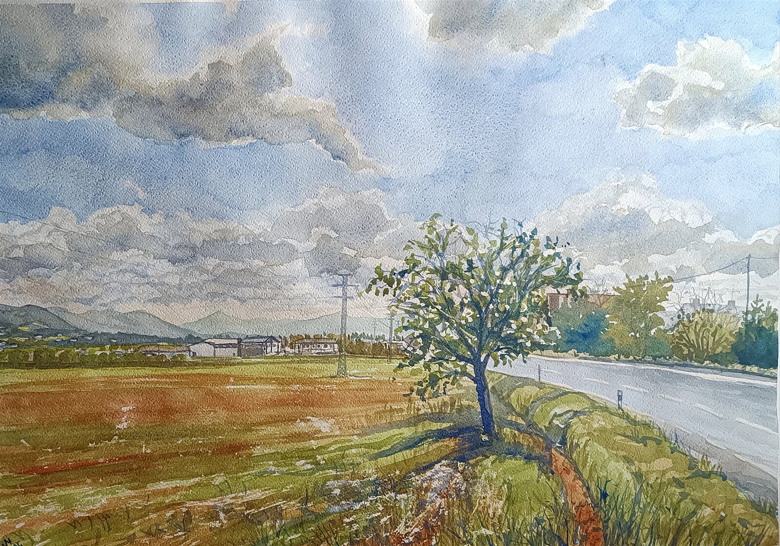 Blažena Niemcová: Tošanovice, 50 × 70 cm