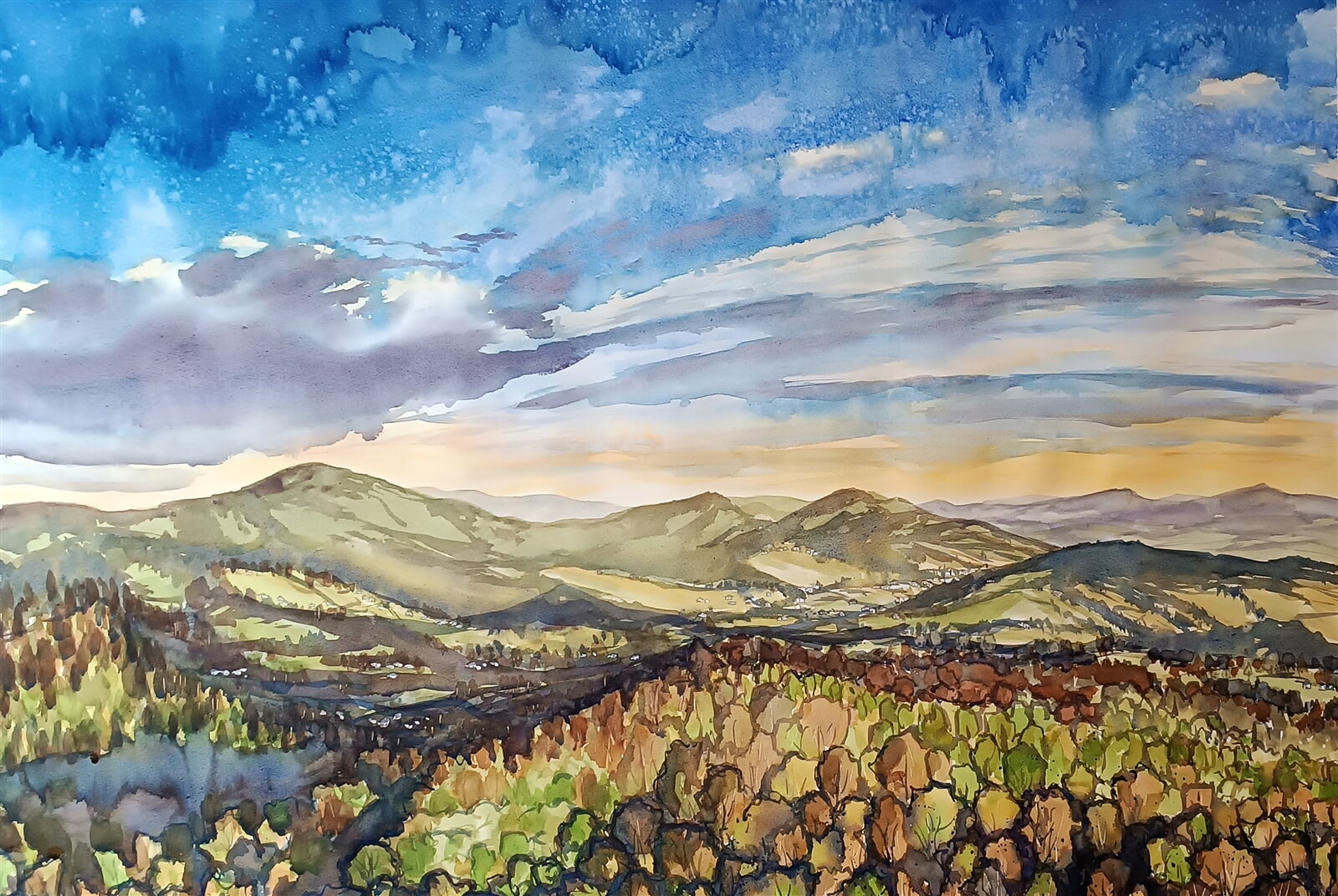 Blažena Niemcová: Nýdek, 70 × 100 cm