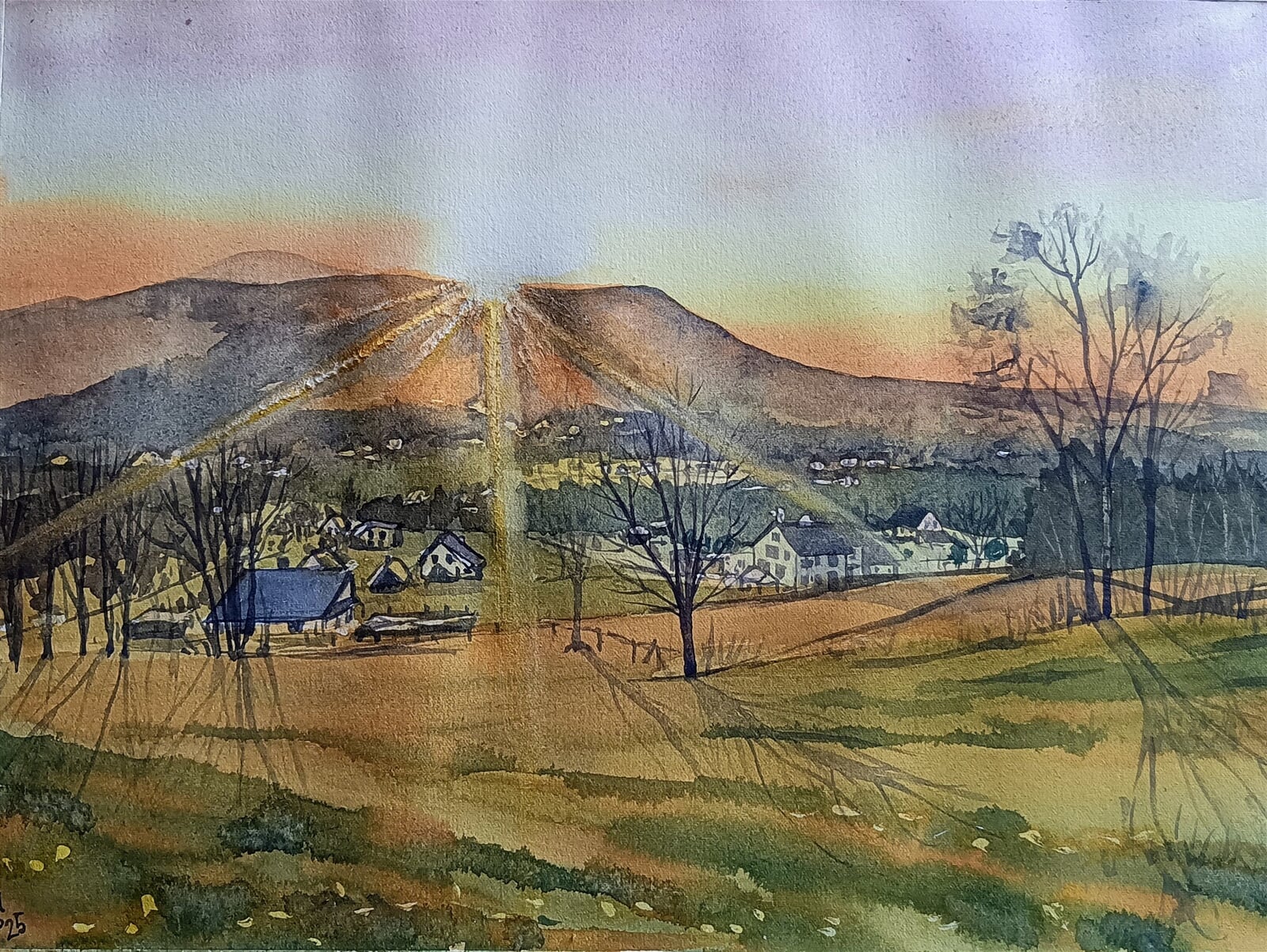 Blažena Niemcová: V Hrádku, 30 × 40 cm