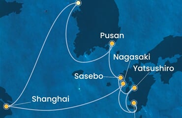 Costa Serena - Jižní Korea, Japonsko, Čína