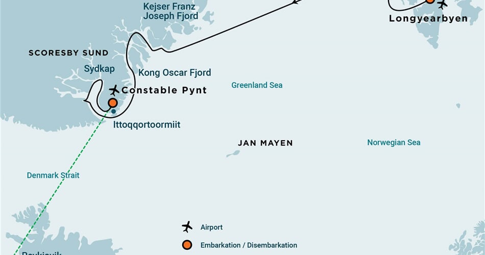 Trasa plavby Oceanwide Expedition OW-RVR15-27